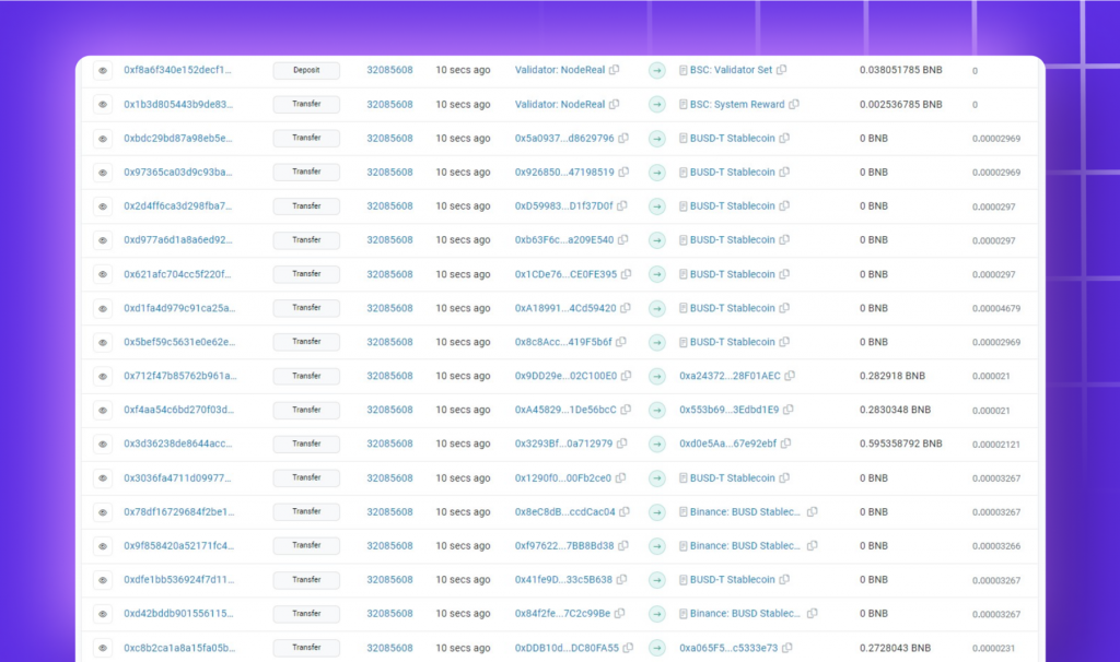 Tracking Transactions on BscScan