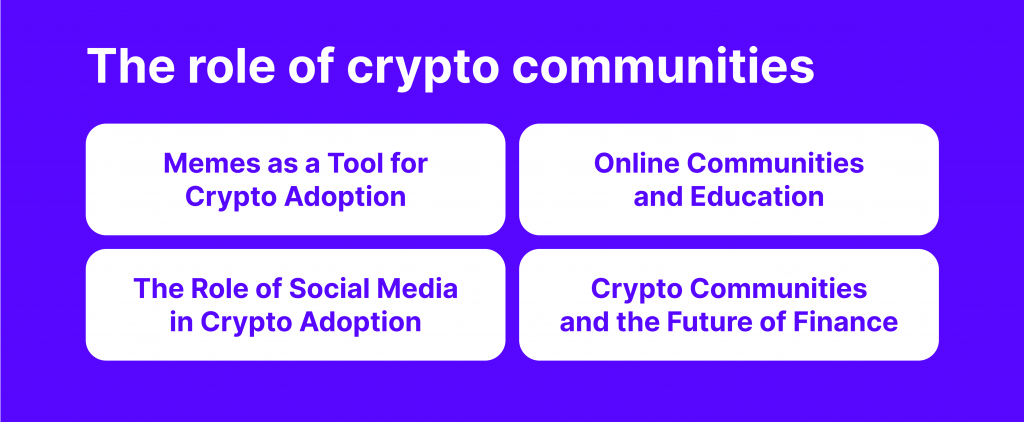 Role of crypto communities