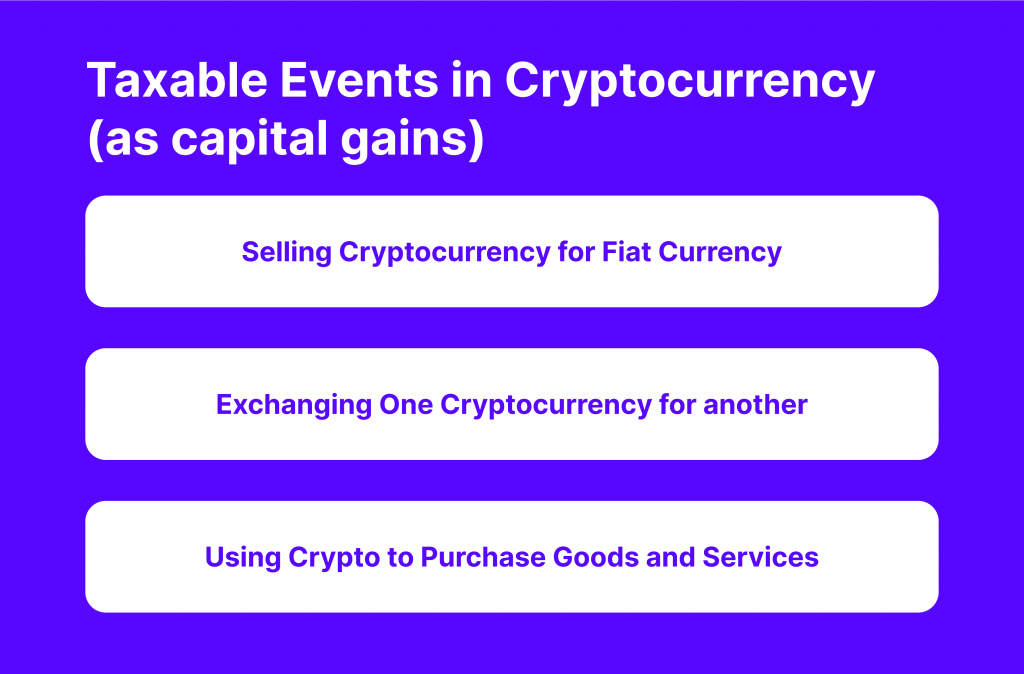 Taxable Events in Cryptocurrency