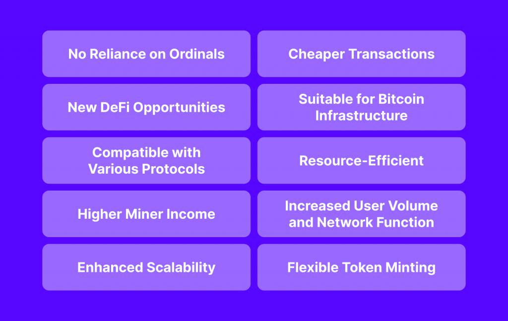 advantages of Bitcoin Runes