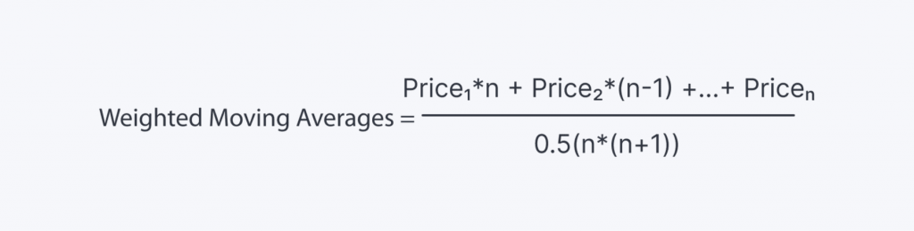 WMA Formula