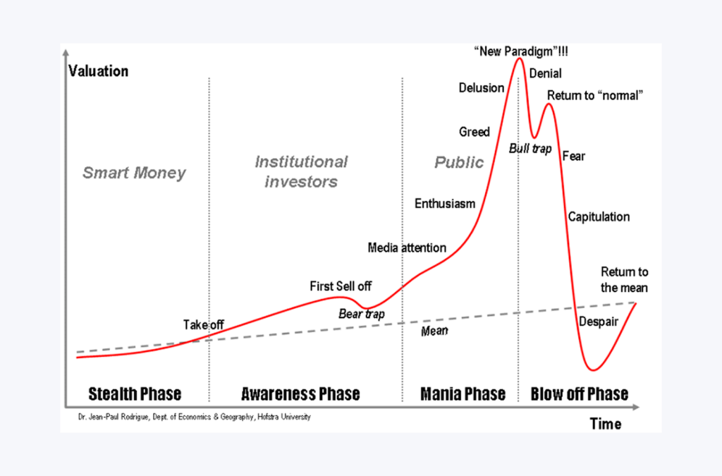 the lifetime cycle of crypto bubble
