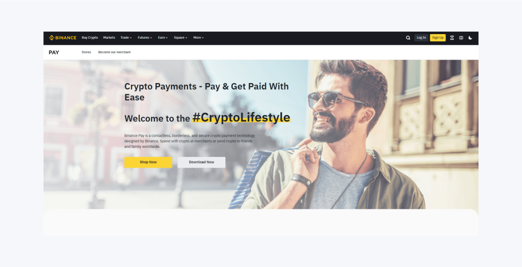 Binance Pay website